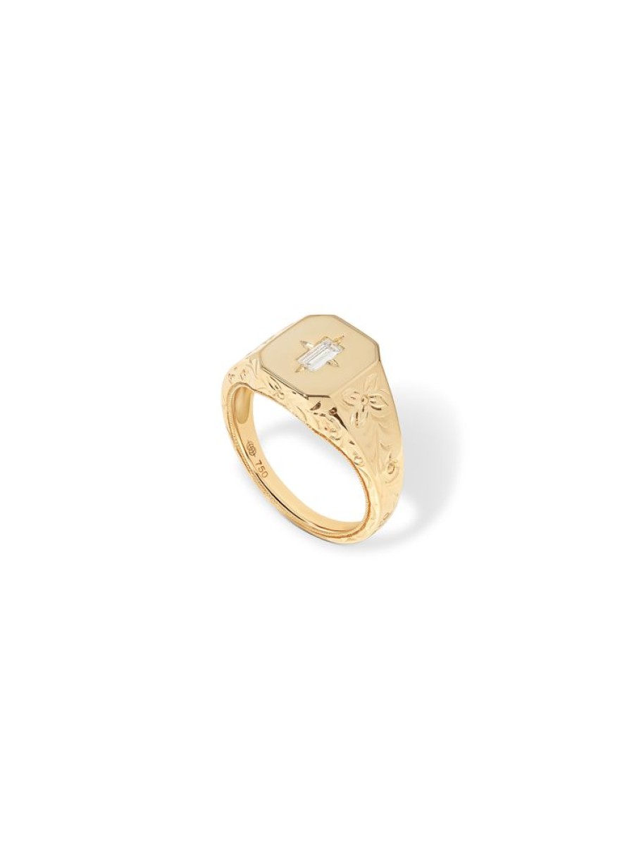 Jewellery State Property | Spade Warisan Minor Diamond Signet Ring