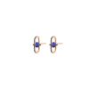 Jewellery State Property | Allegory Pave Blue Stud Earrings 18K Rose Gold