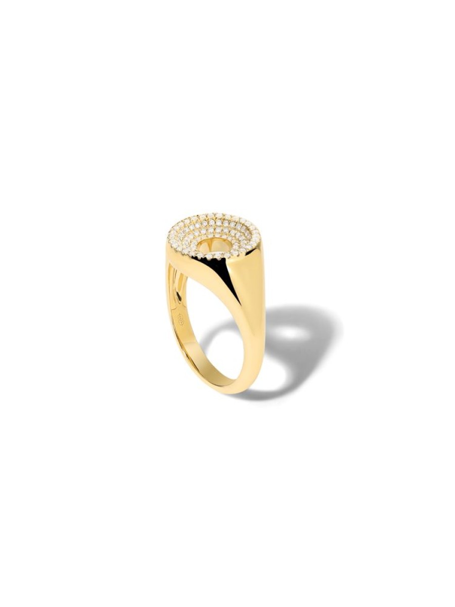 Jewellery State Property | Drew Full Pave Signet Ring