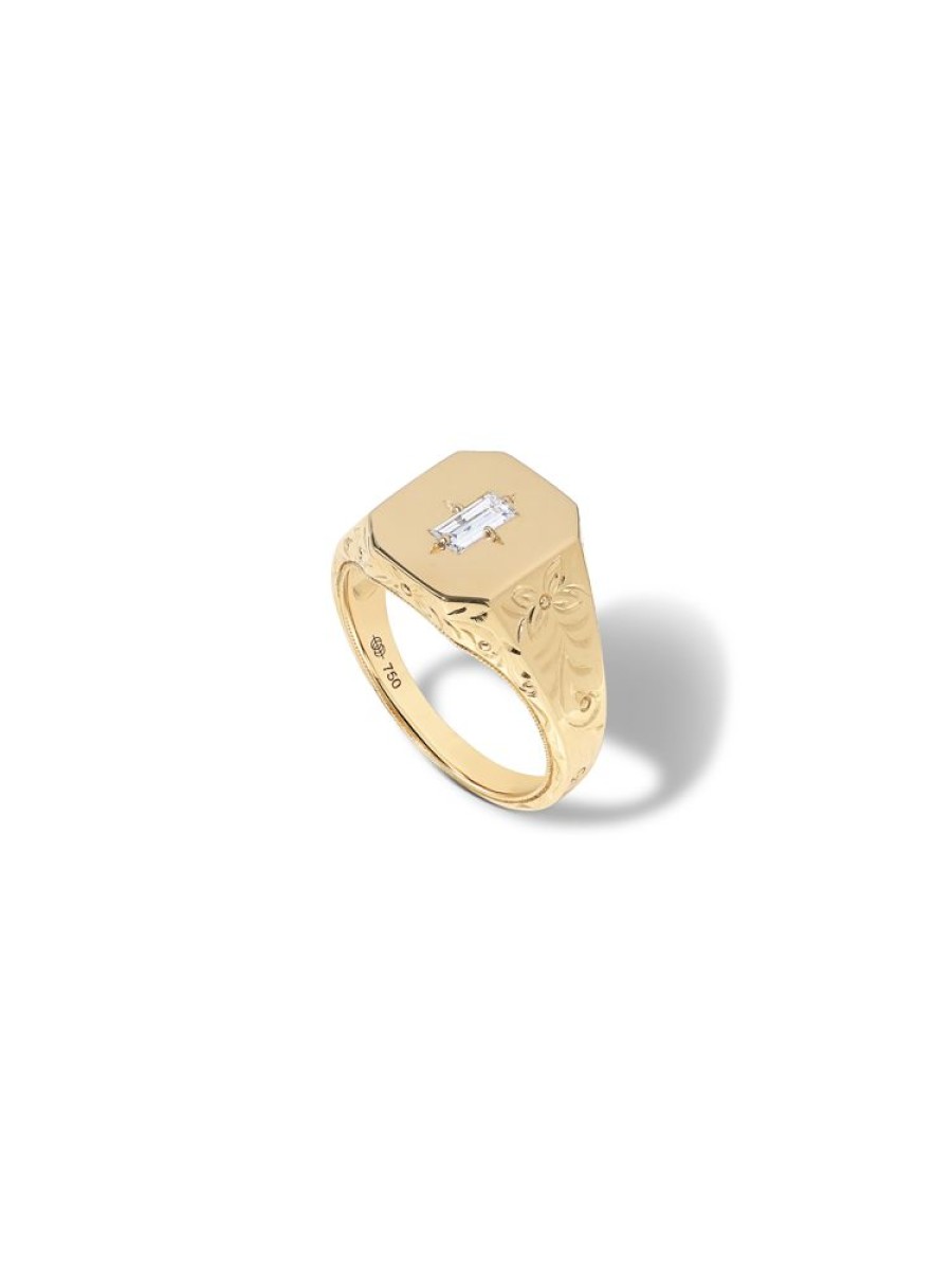 Jewellery State Property | Spade Warisan Diamond Signet Ring