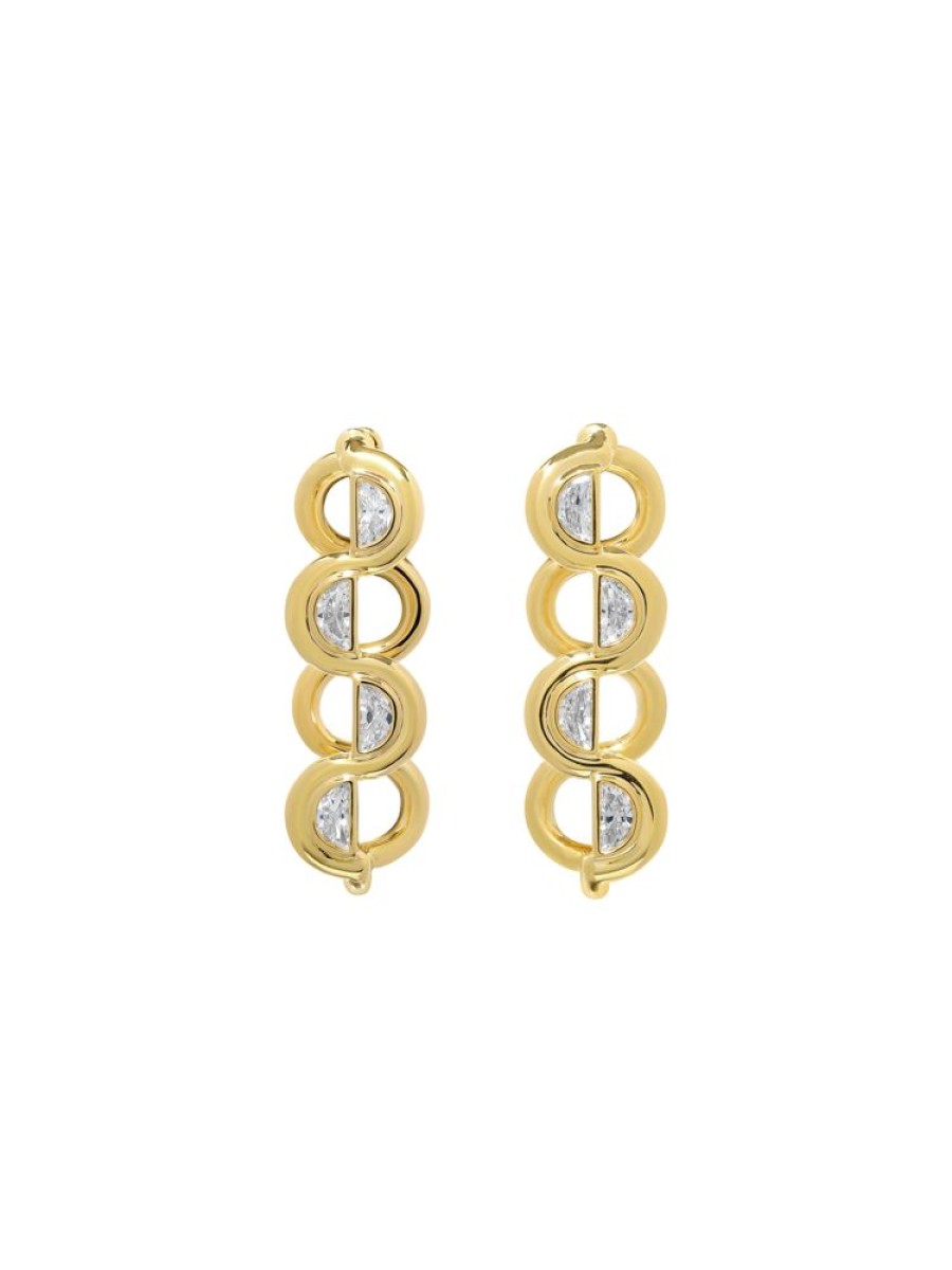 Jewellery State Property | Edessa Diamond Hoop Earrings