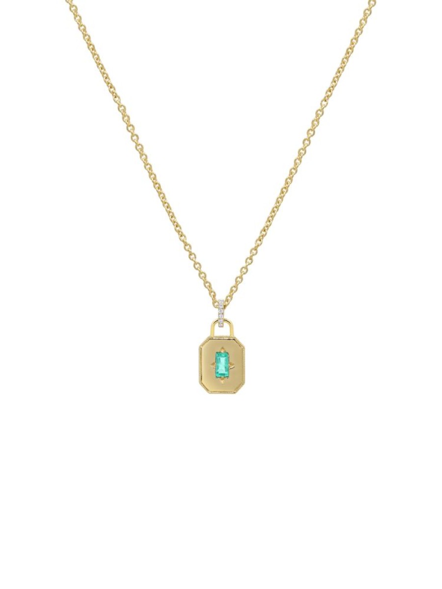 Jewellery State Property | Spade Warisan Minor Emerald Pendant