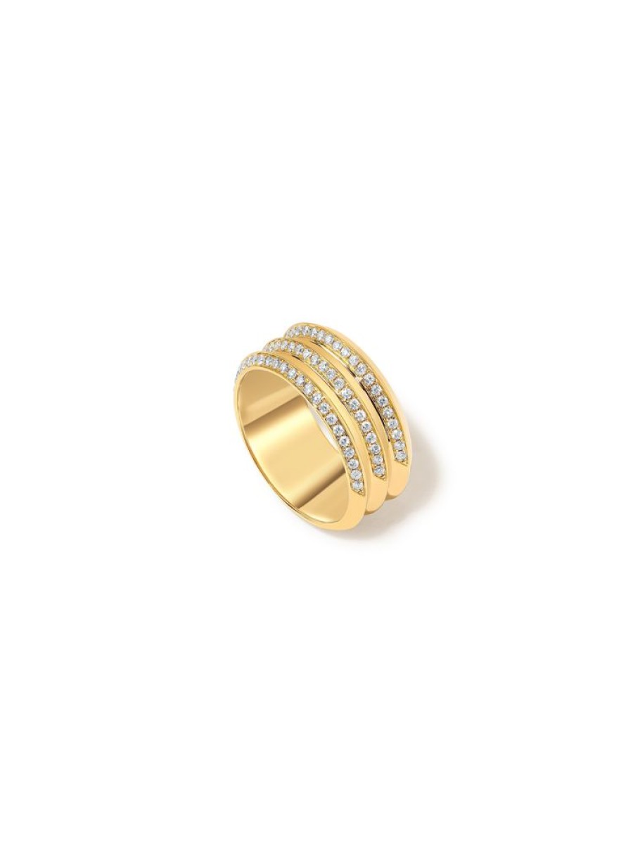 Jewellery State Property | Borsh Triplet Pave Ring