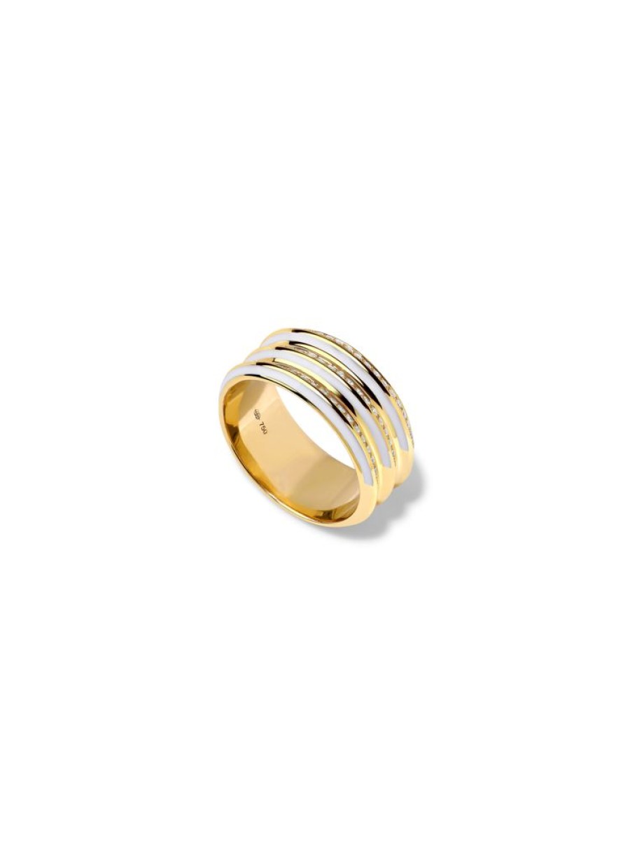 Jewellery State Property | Borsh Triplet Bone White Ring