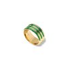 Jewellery State Property | Borsh Triplet Gots Green Ring 18K Yellow Gold