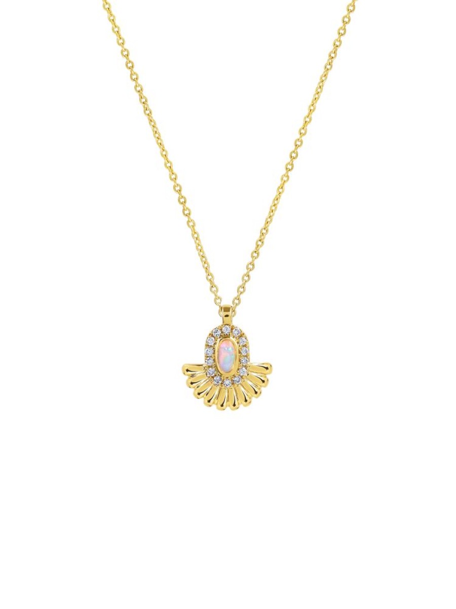 Jewellery State Property | Alara Sunburst Pendant 18K Yellow Gold