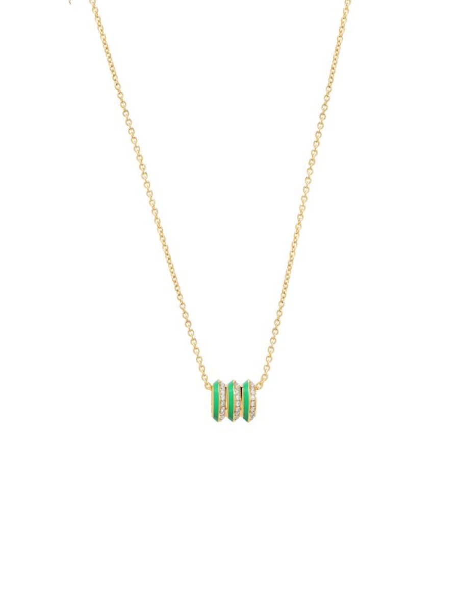 Jewellery State Property | Borsh Triplet Gots Green Pendant 18K Yellow Gold