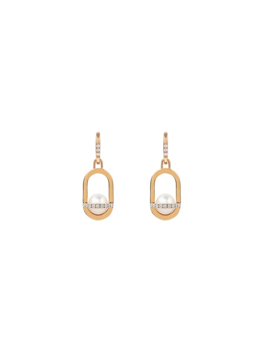 Jewellery State Property | Allegory Pave Pearl Pendant Drop Earrings