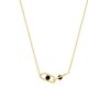 Jewellery State Property | Inversion Onyx Necklace 18K Yellow Gold With Black Onyx