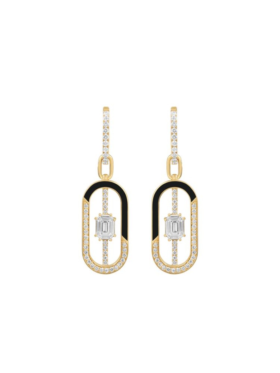 Jewellery State Property | Bering Jet Black Pendant Drop Earrings