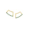 Jewellery State Property | Holmes Green Polka Dot Earrings 18K Yellow Gold