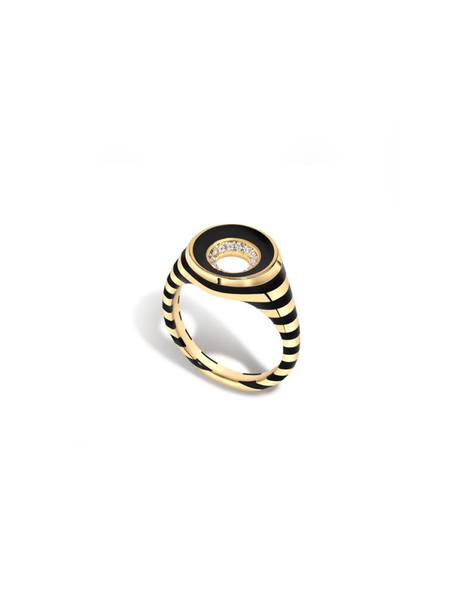 Jewellery State Property | Rinzo Jet Black Ring