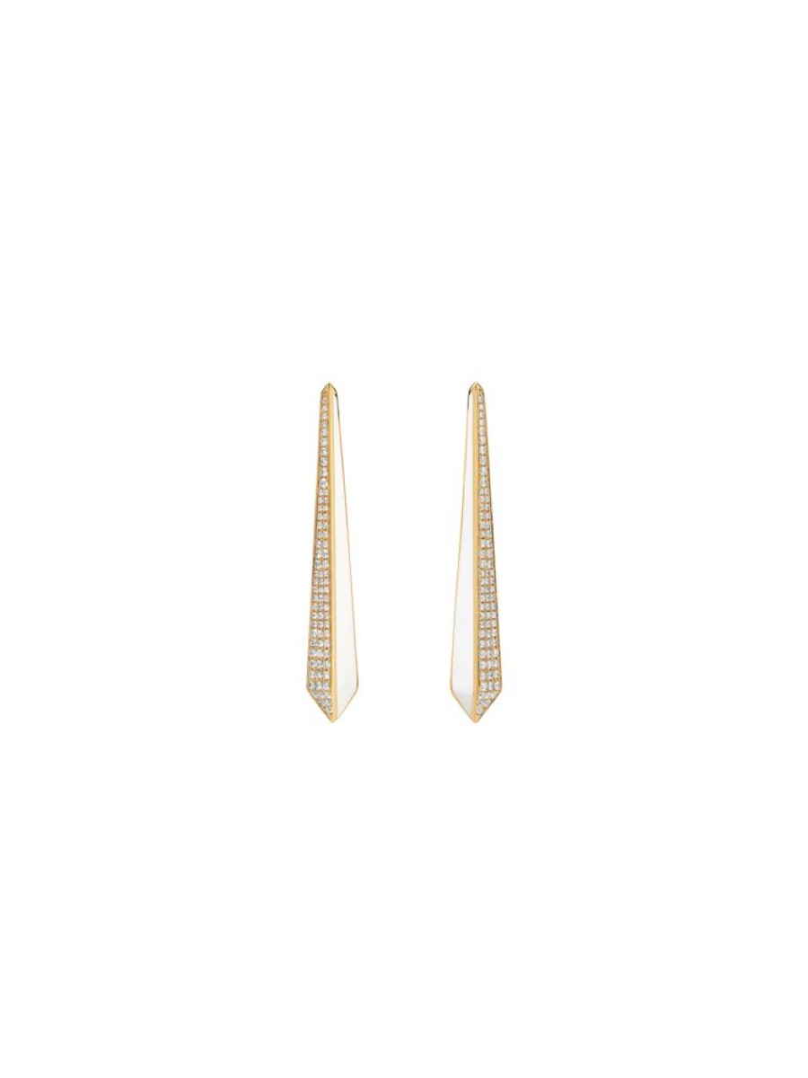 Jewellery State Property | Borsh Obelisk Bone White Earrings