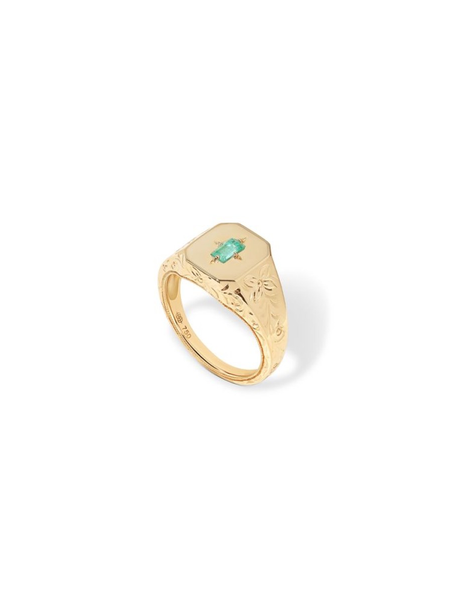 Jewellery State Property | Spade Warisan Minor Emerald Signet Ring