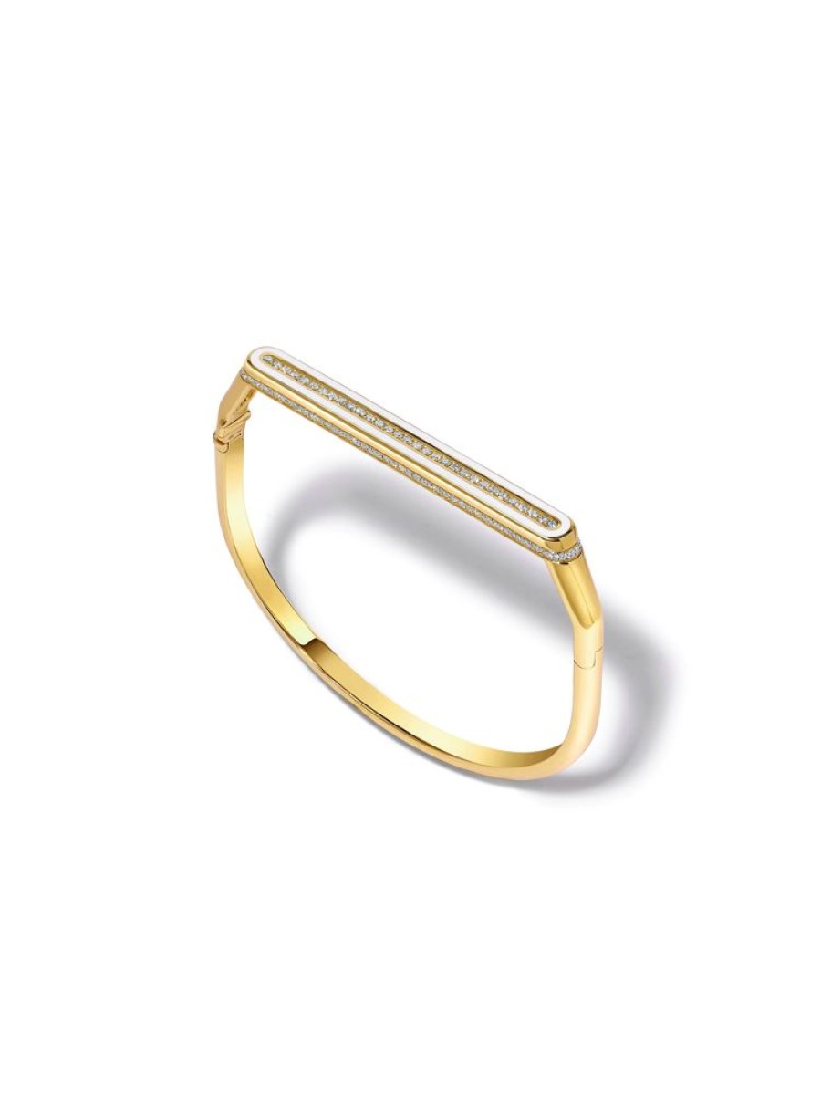 Jewellery State Property | Hedin Bone White Bangle