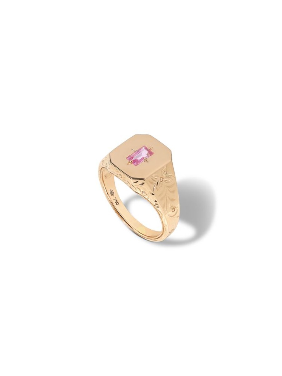 Jewellery State Property | Spade Warisan Pink Sapphire Signet Ring