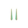 Jewellery State Property | Borsh Obelisk Gots Green Earrings 18K Yellow Gold