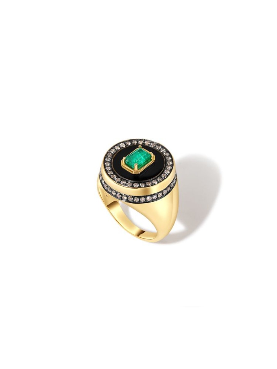 Jewellery State Property | Aebi Enchantress Signet Ring 18K Yellow Gold