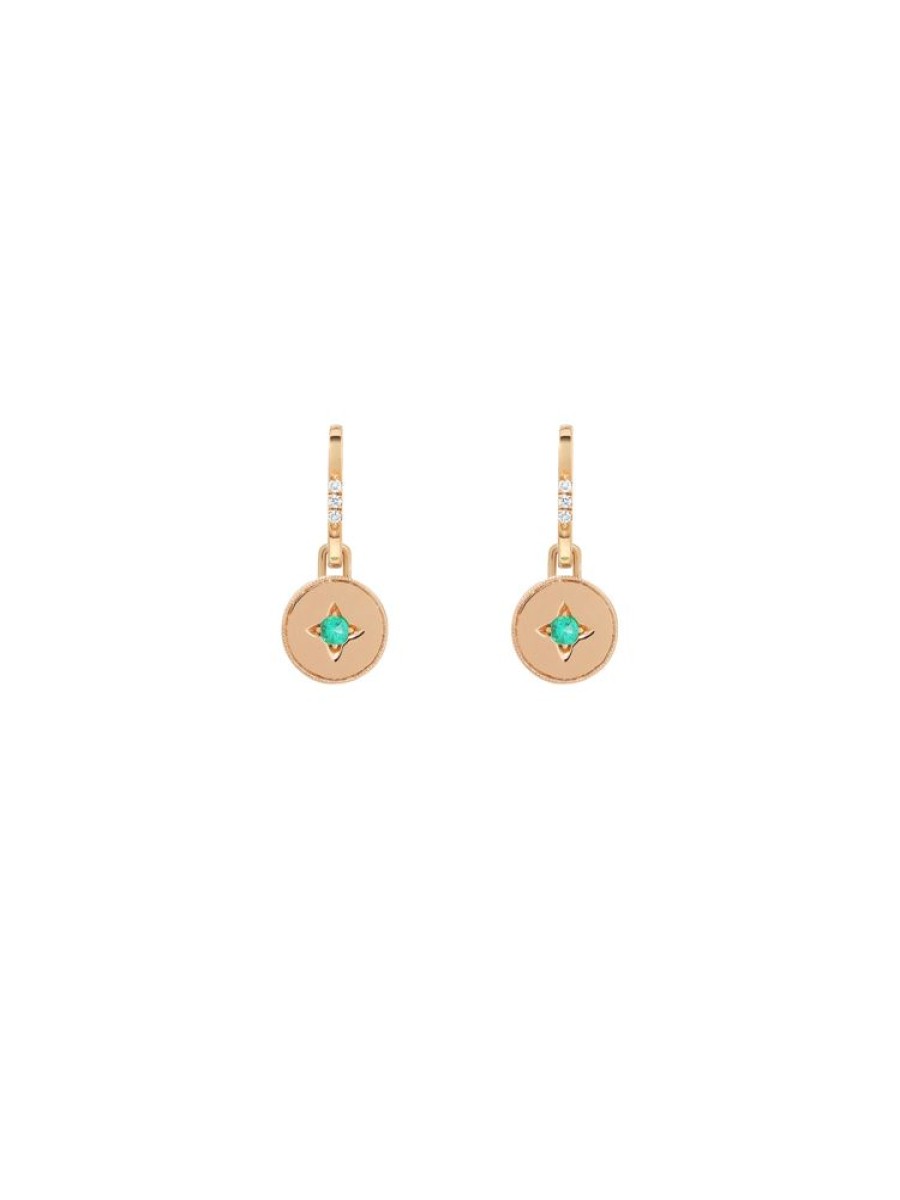 Jewellery State Property | Drew Warisan Minor Emerald Pendant Drop Earrings