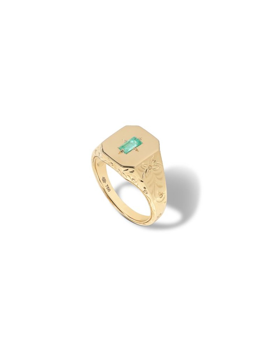 Jewellery State Property | Spade Warisan Emerald Signet Ring