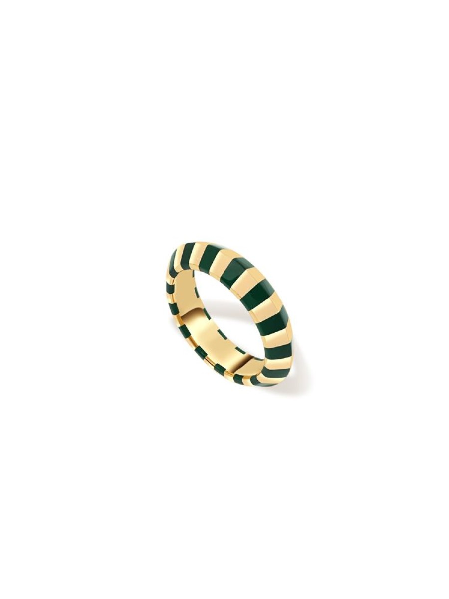 Jewellery State Property | Rawat State Green Ring 18K Yellow Gold