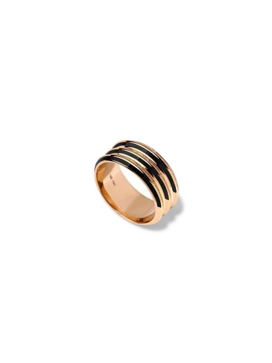 Jewellery State Property | Borsh Triplet Jet Black Ring