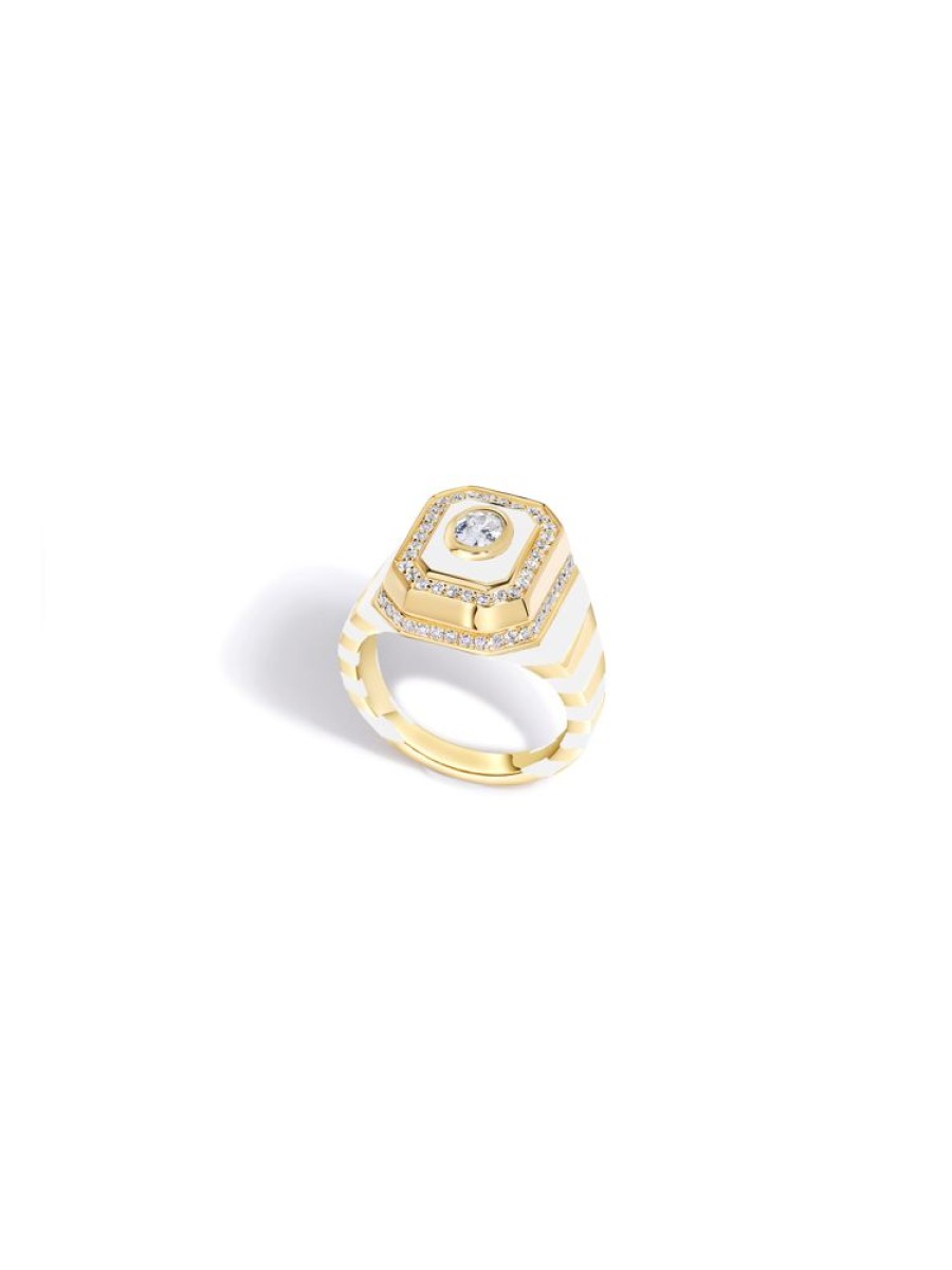 Jewellery State Property | Tsang Bone White Signet Ring