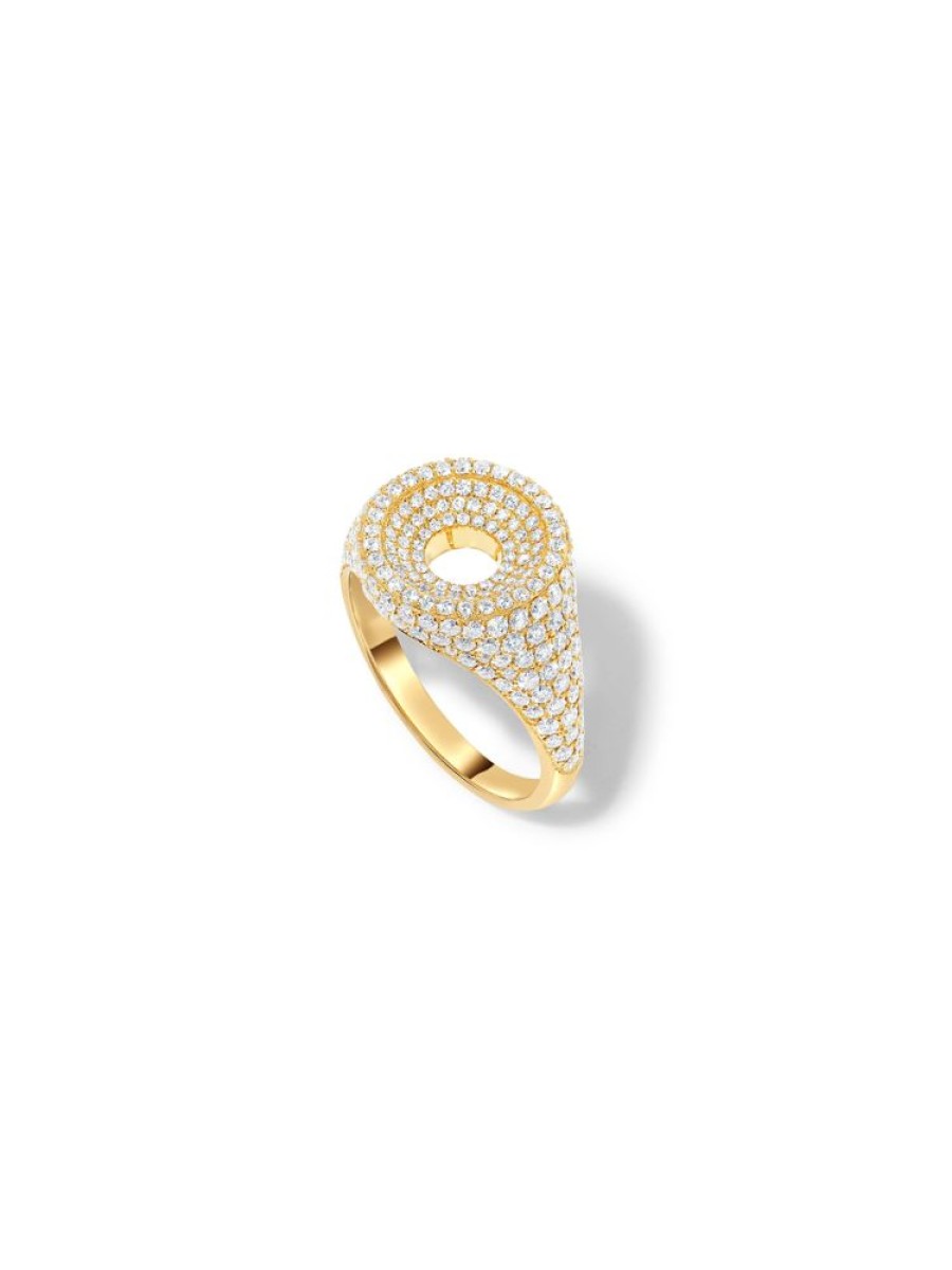 Jewellery State Property | Drew Pave Drape Signet Ring