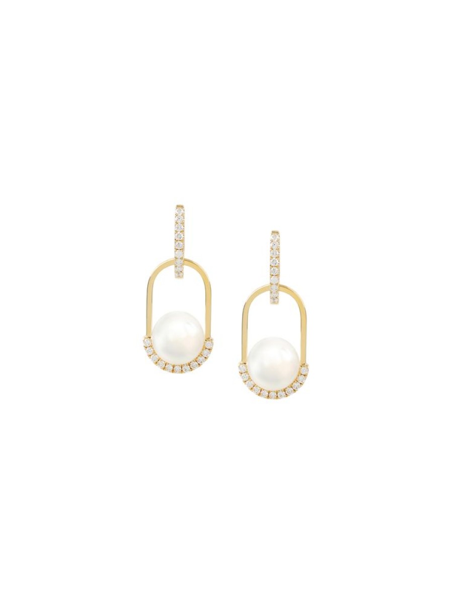 Jewellery State Property | Rhyme Pearl Pendant Drop Earrings