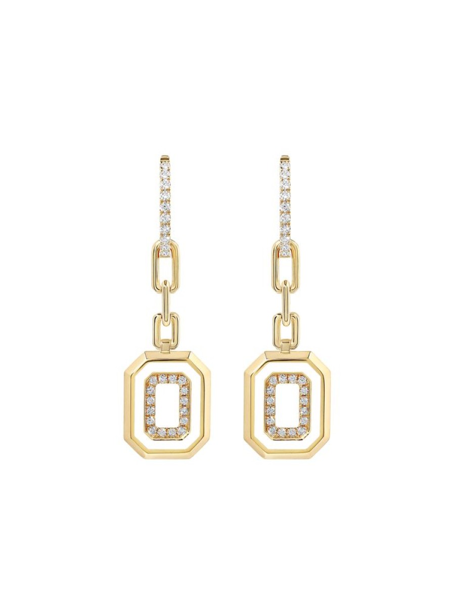 Jewellery State Property | Azar Bone White Pendant Drop Earrings