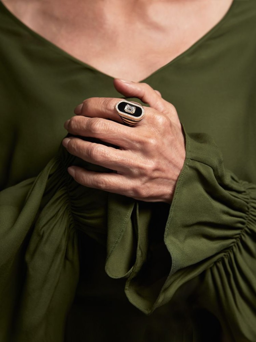 Jewellery State Property | Battuta Jet Black Ring