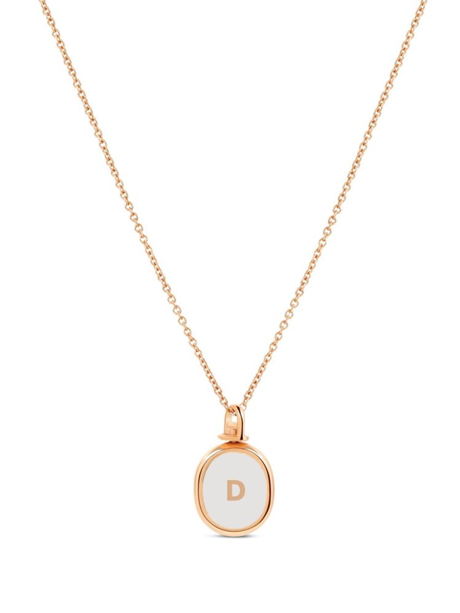 Jewellery State Property | Razi Double Initial Bone White Pendant