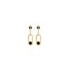 Jewellery State Property | Inversion Onyx Earrings 18K Yellow Gold With Black Onyx