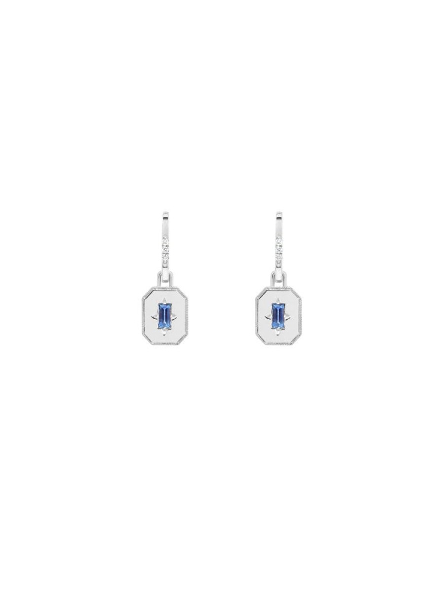 Jewellery State Property | Spade Warisan Minor Blue Sapphire Pendant Drop Earrings