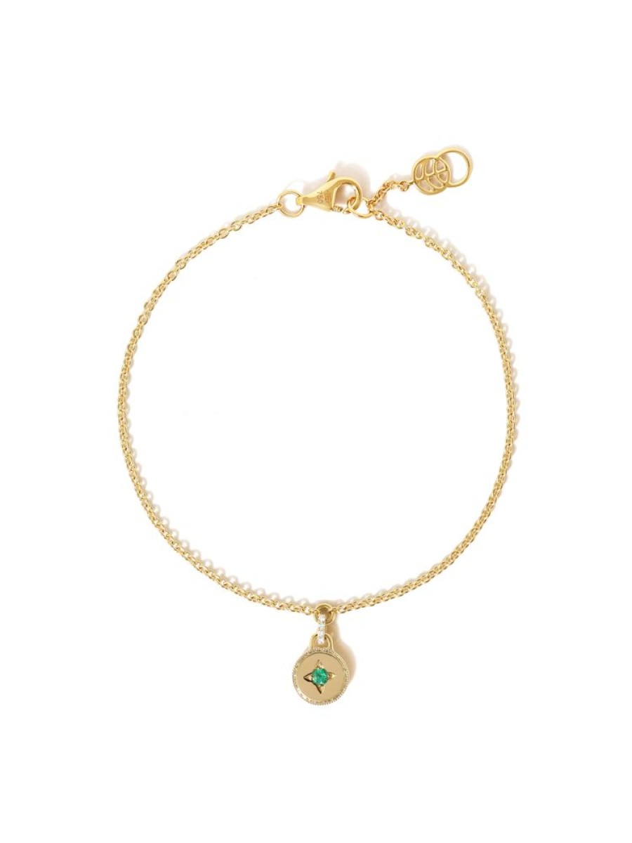 Jewellery State Property | Drew Warisan Petite Emerald Bracelet