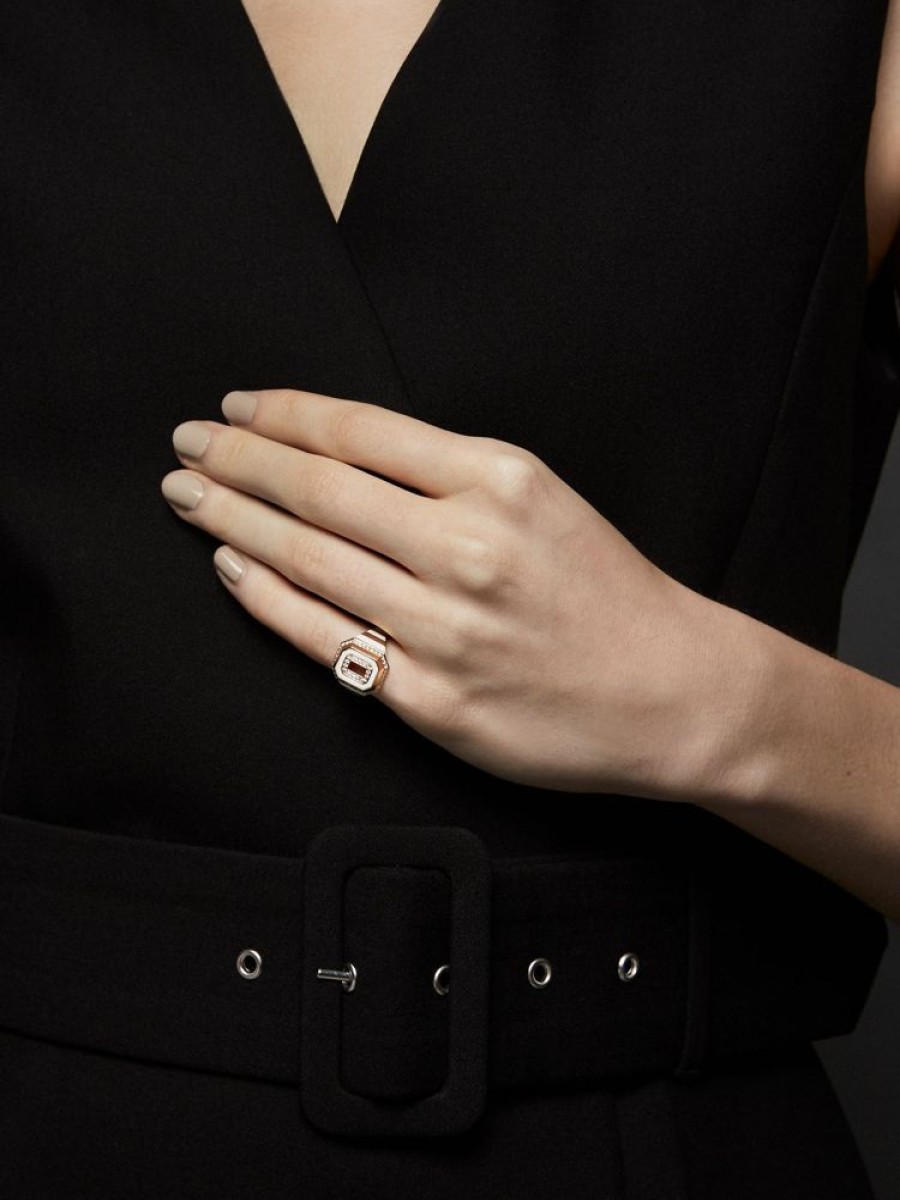 Jewellery State Property | Azar Jet Black Signet Ring