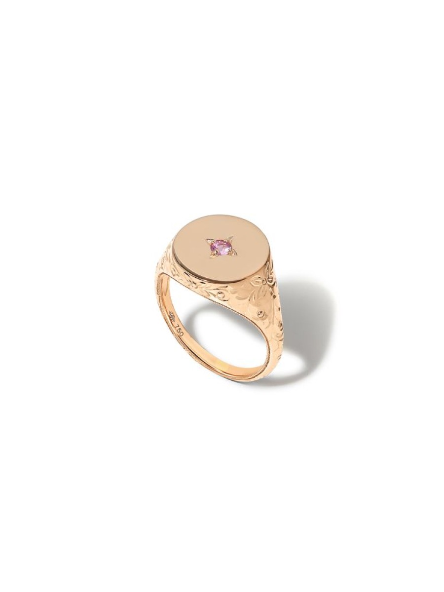 Jewellery State Property | Drew Warisan Pink Sapphire Signet Ring