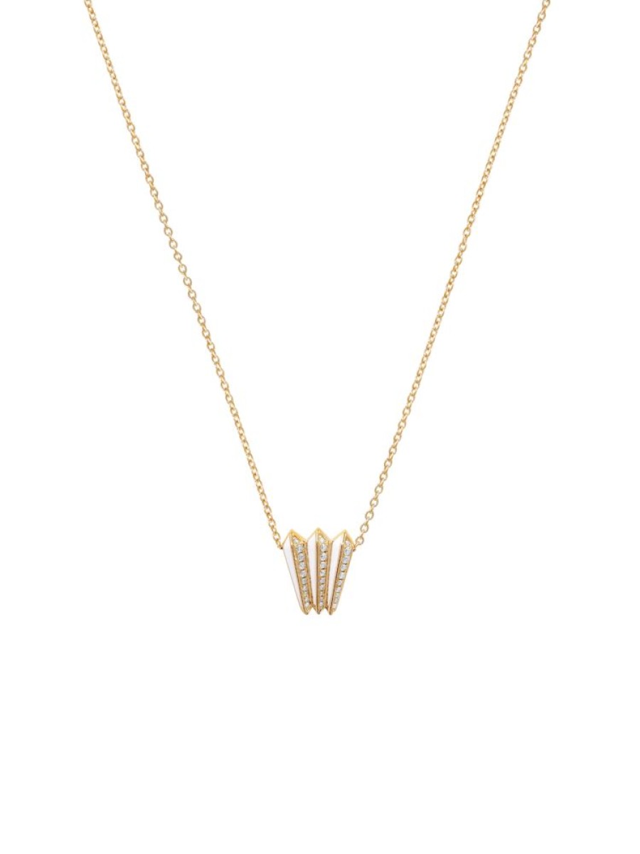 Jewellery State Property | Borsh Accordion Bone White Pendant