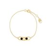 Jewellery State Property | Inversion Onyx Bracelet 18K Yellow Gold With Black Onyx