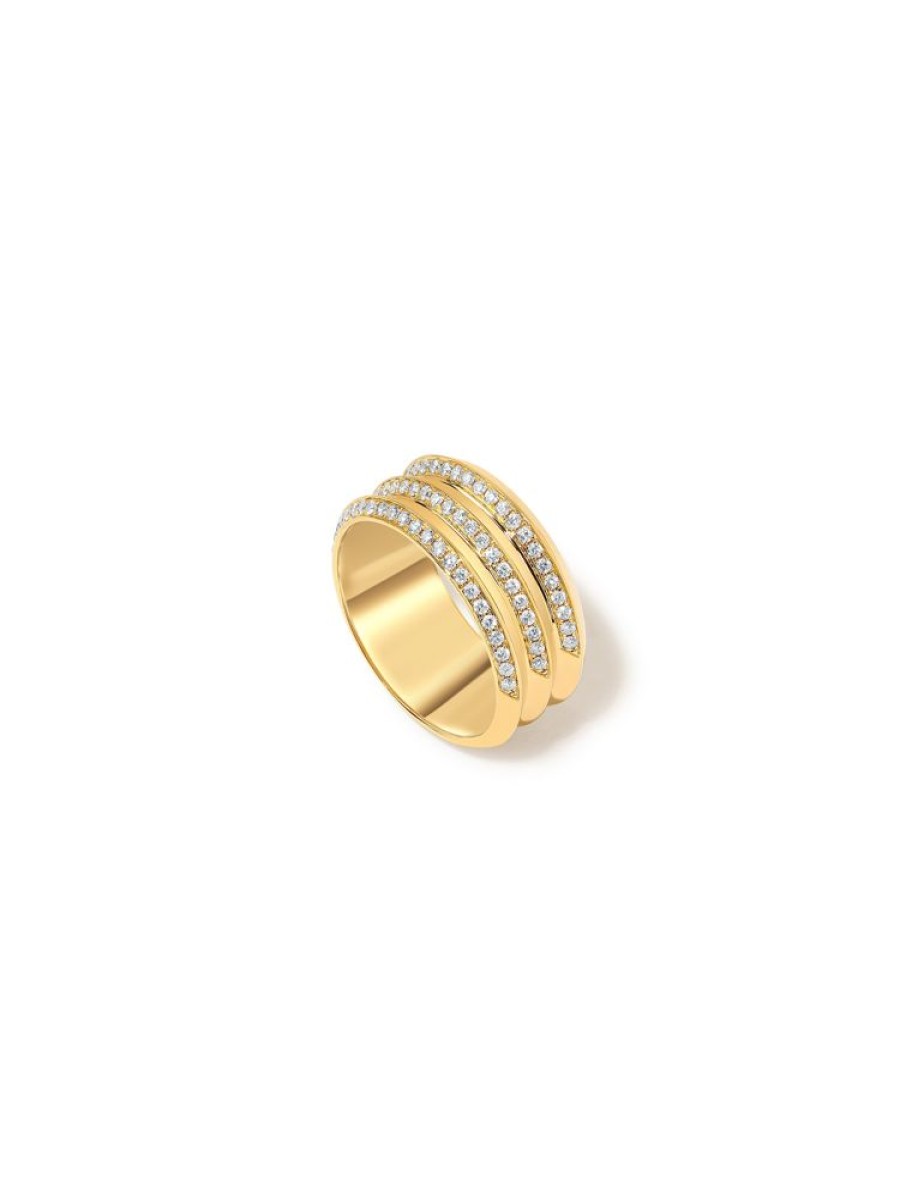 Jewellery State Property | Borsh Triplet Pave Ring