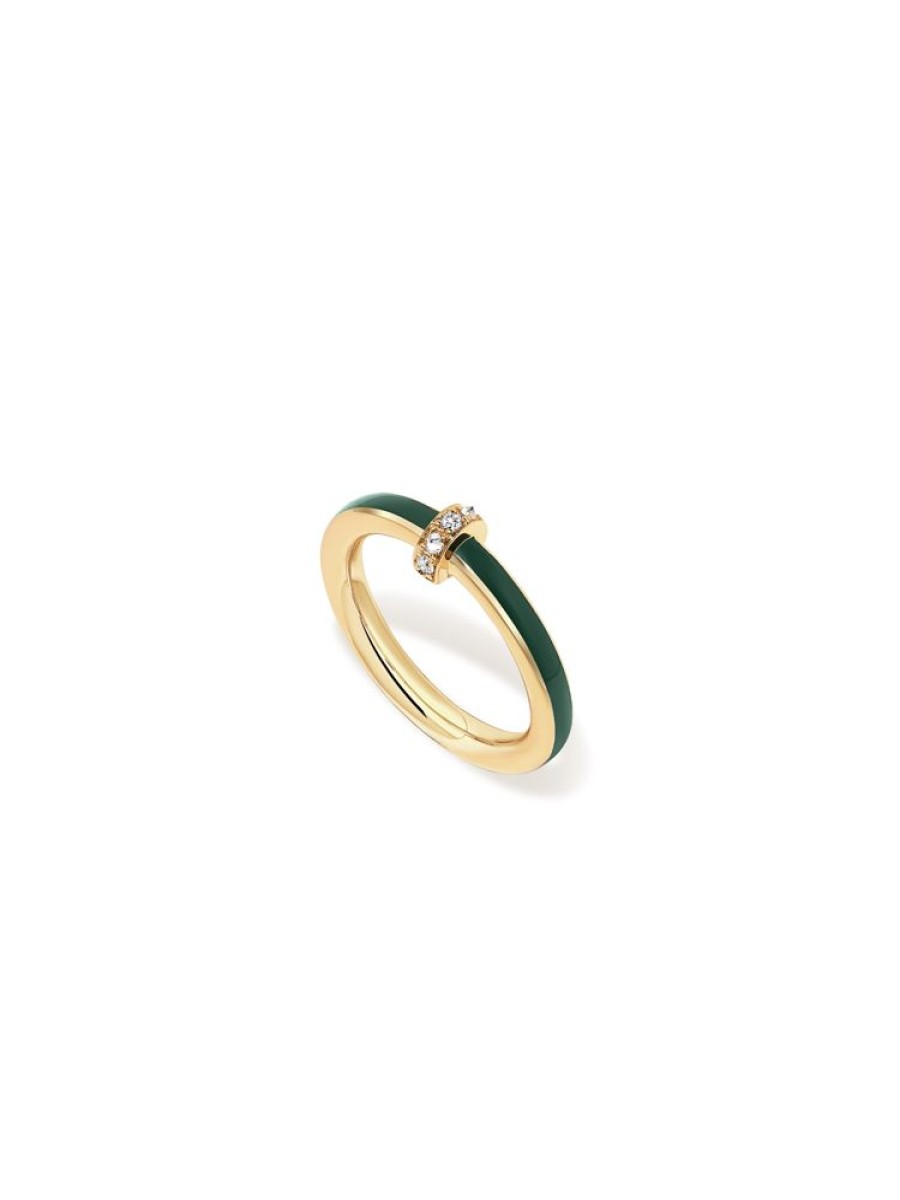 Jewellery State Property | Idris State Green Ring 18K Yellow Gold