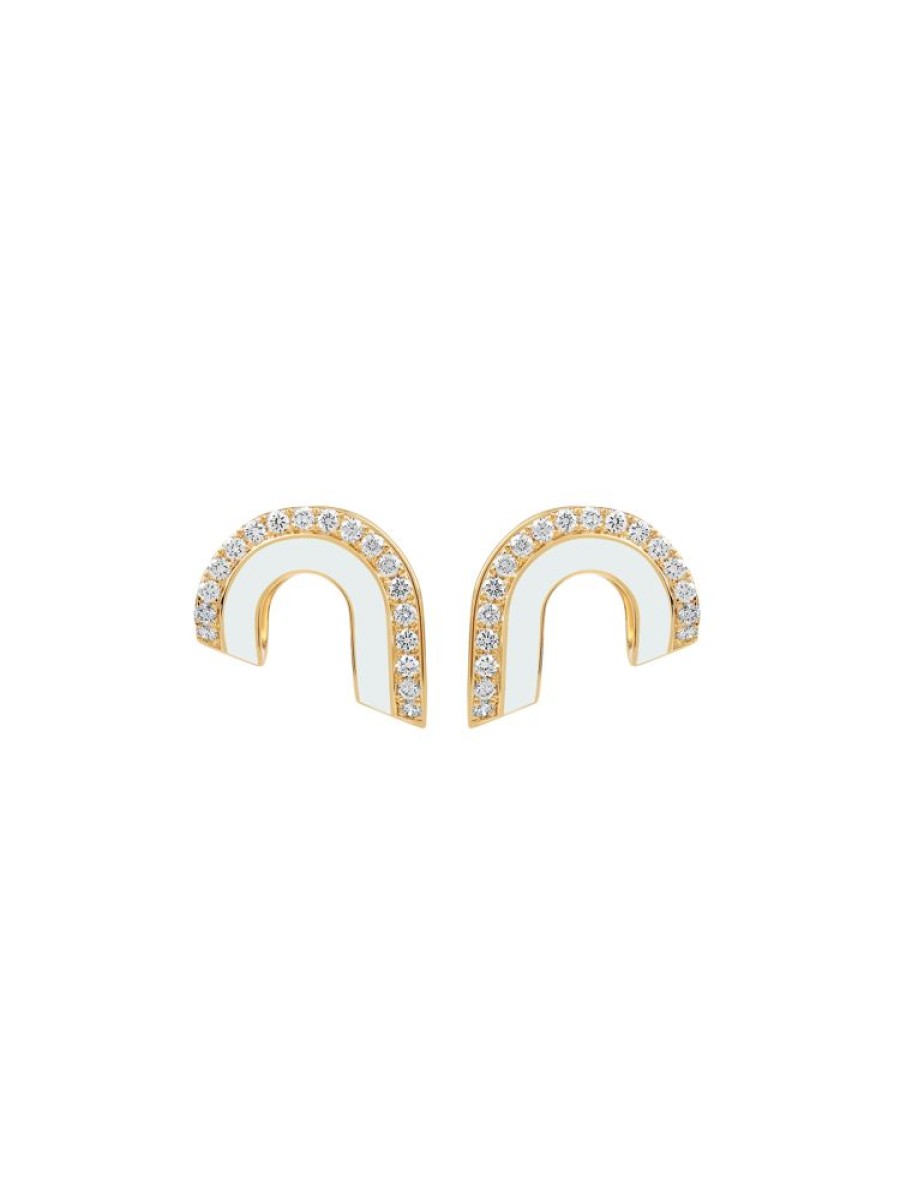 Jewellery State Property | Dias Bone White Earrings