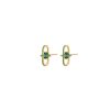 Jewellery State Property | Allegory Pave Green Stud Earrings 18K Yellow Gold