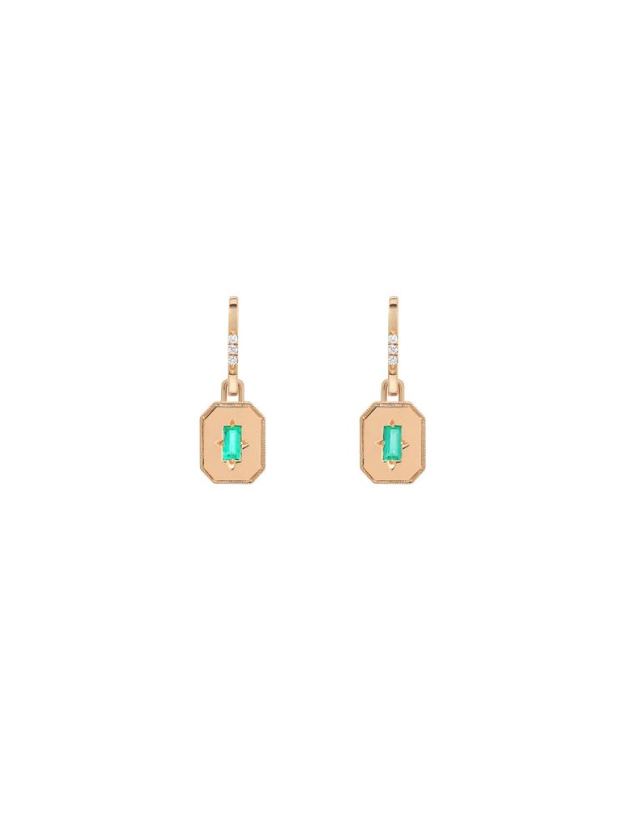 Jewellery State Property | Spade Warisan Minor Emerald Pendant Drop Earrings