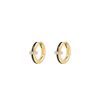 Jewellery State Property | Idris Minor Jet Black Hoop Earrings