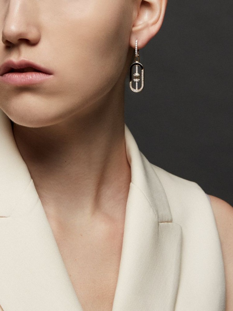 Jewellery State Property | Bering Bone White Pendant Drop Earrings