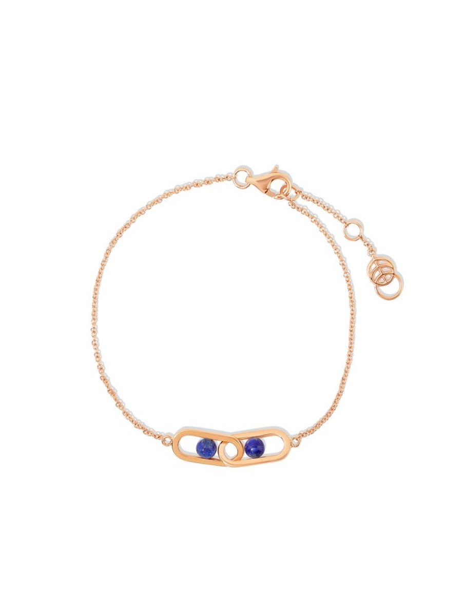 Jewellery State Property | Inversion Lapis Lazuli Bracelet 18K Rose Gold With Lapis Lazuli