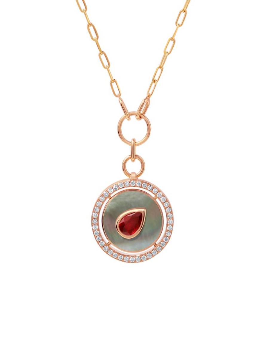 Jewellery State Property | Aebi Blood Moon Necklace 18K Rose Gold