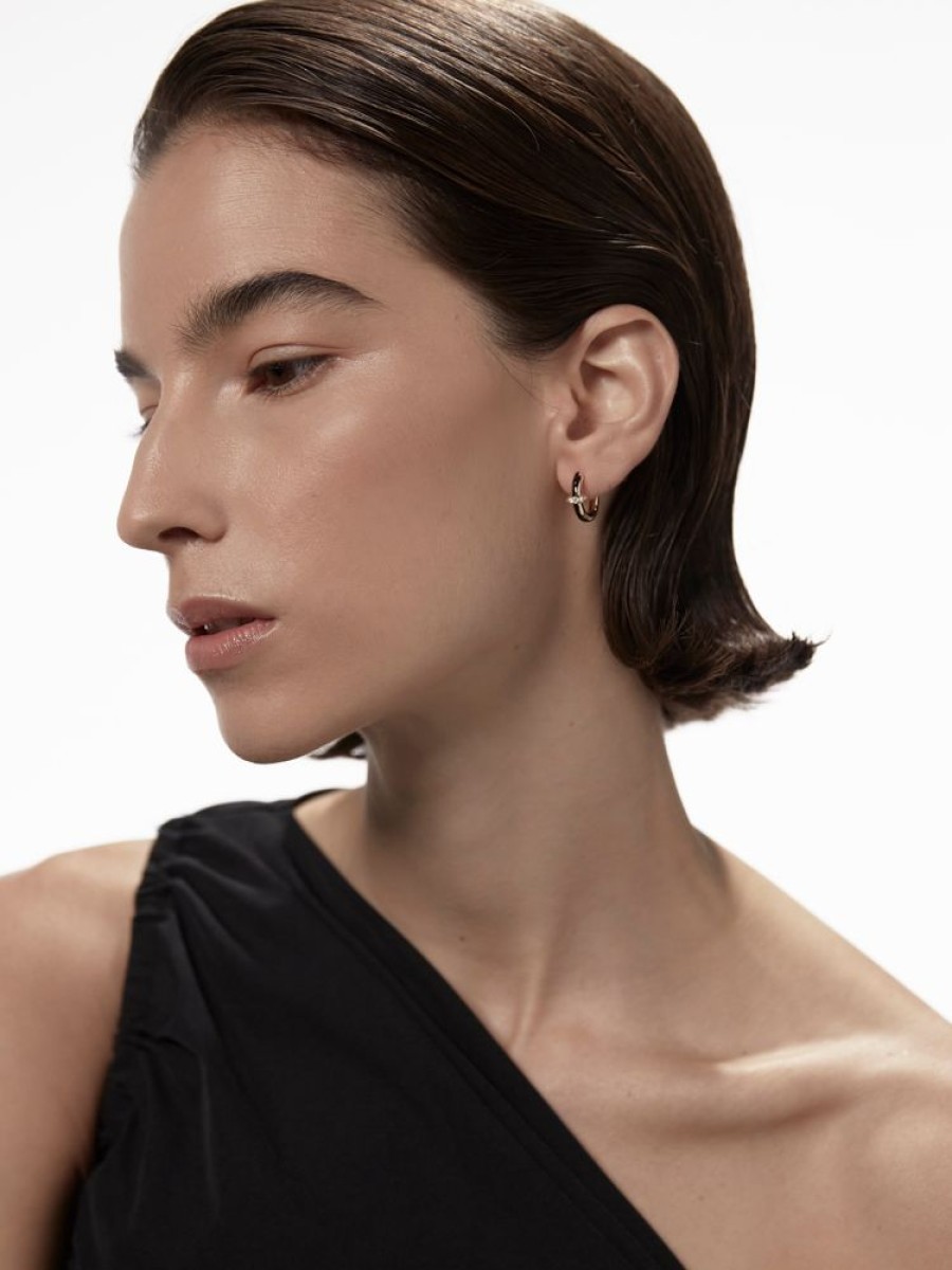 Jewellery State Property | Idris Minor Bone White Hoop Earrings